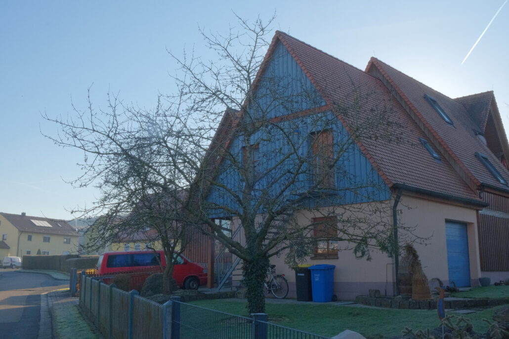 Kroneneinkürzung Kirsche - Vorher